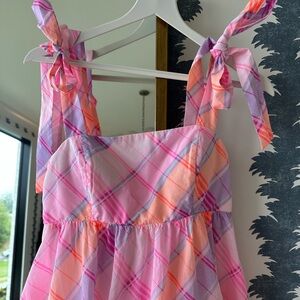 Lilly Pulitzer pink/orange and purple maxi dress- Size 0